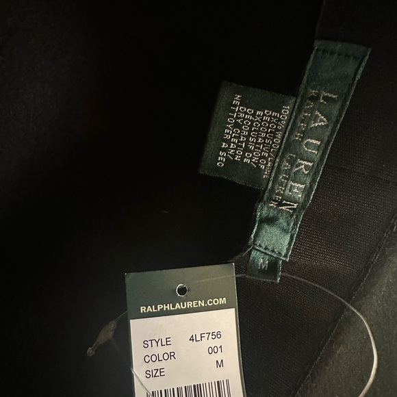 Ralph Lauren Wool Black Fedora Hat main image 5